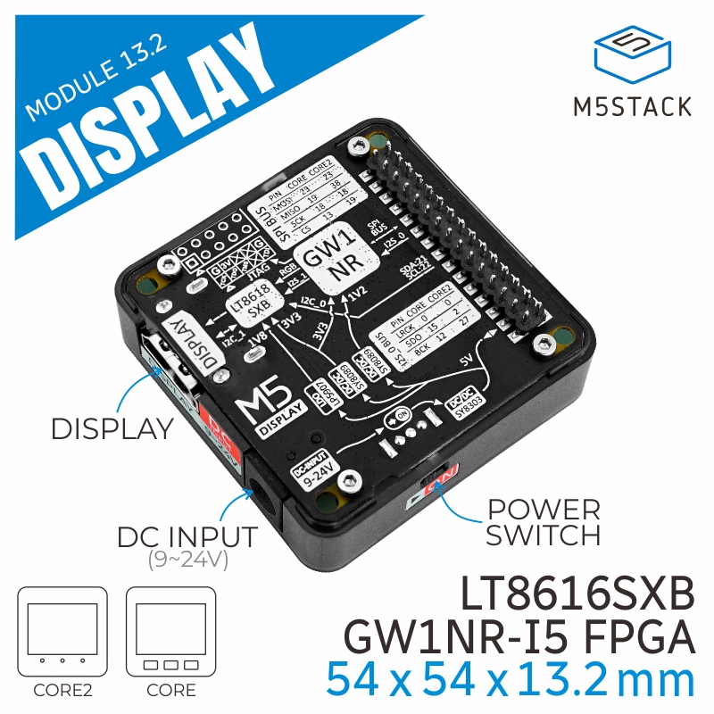 Electronics Project Kit - Modulo display ufficiale M5Stack 13.2