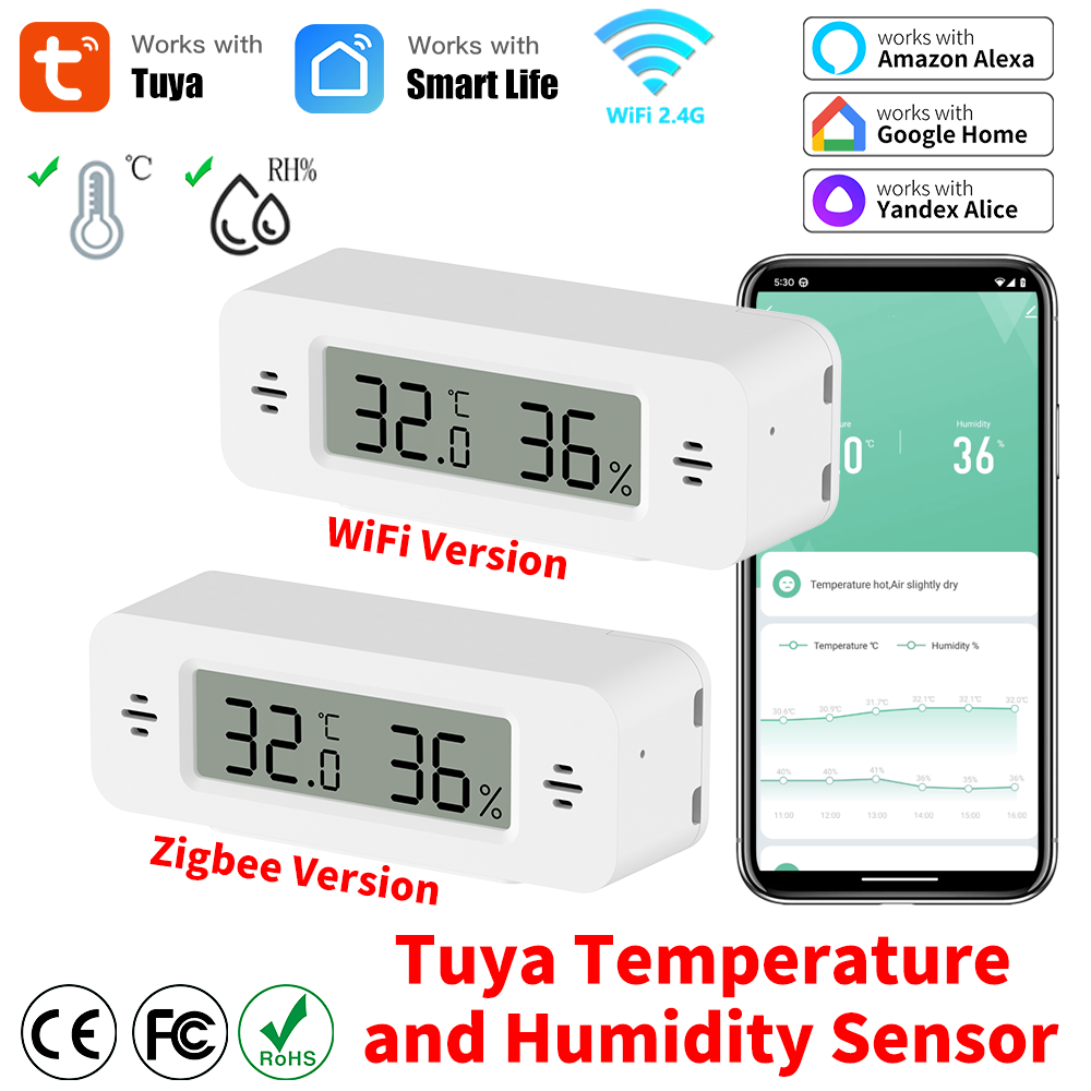 Smart Home Automation Kit - Tuya WiFi/Zigbee Sensore di umidità della