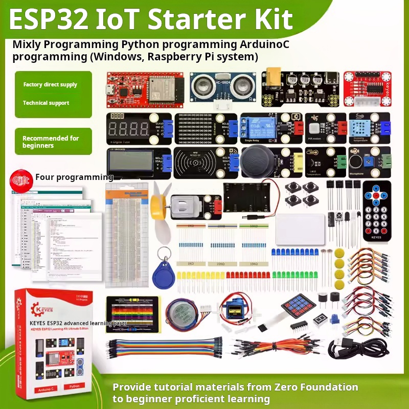 Iot Kit Beginner - Scheda di sviluppo ESP-32, kit di