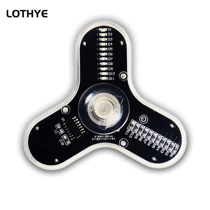 Electronics Project Kit - LED Fidget Spinner Produzione Altoparlante Atmosfera