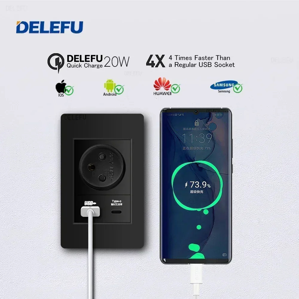 DELEFU Nero Ritardante PC Isra - Smart Light Switch Wifi recensione e prezzo