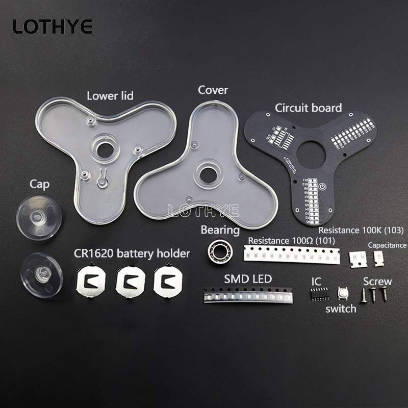 LED Fidget Spinner Produzione  - Electronics Project Kit recensione e prezzo