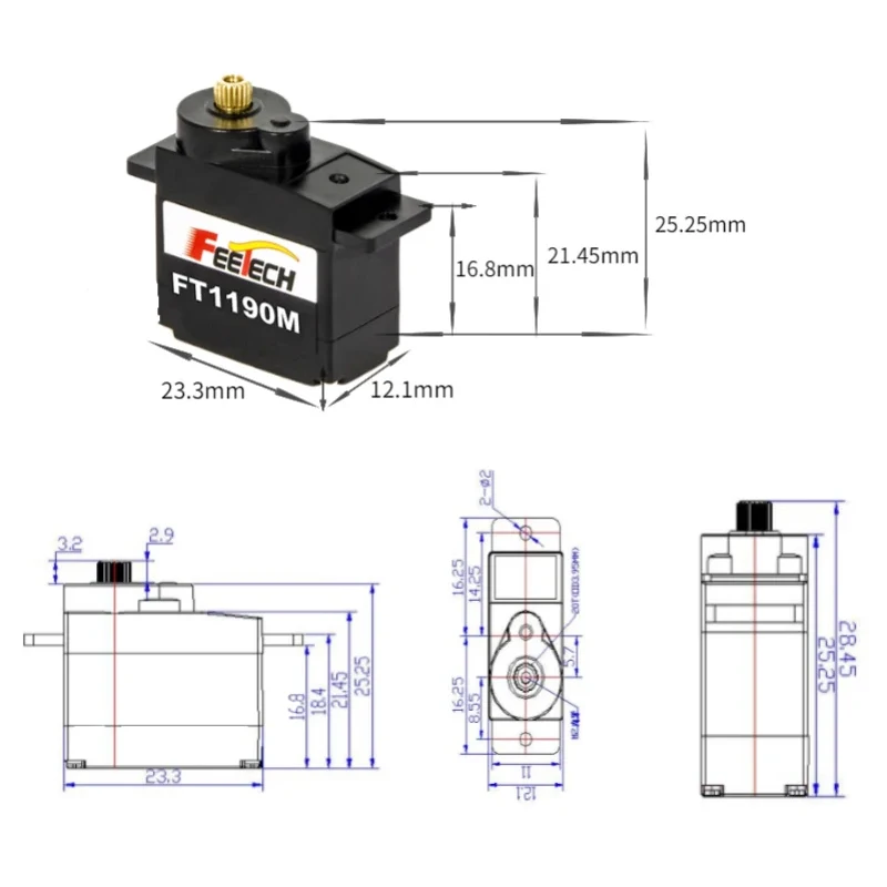 FEETECH FT1190M 4.8-6v 3.5kg S - Microcontroller Kit recensione e prezzo