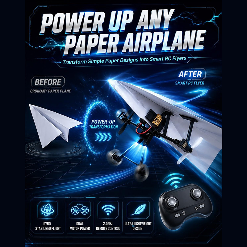 Kit Aereo RC in Carta con Giro - Microcontroller Kit recensione e prezzo