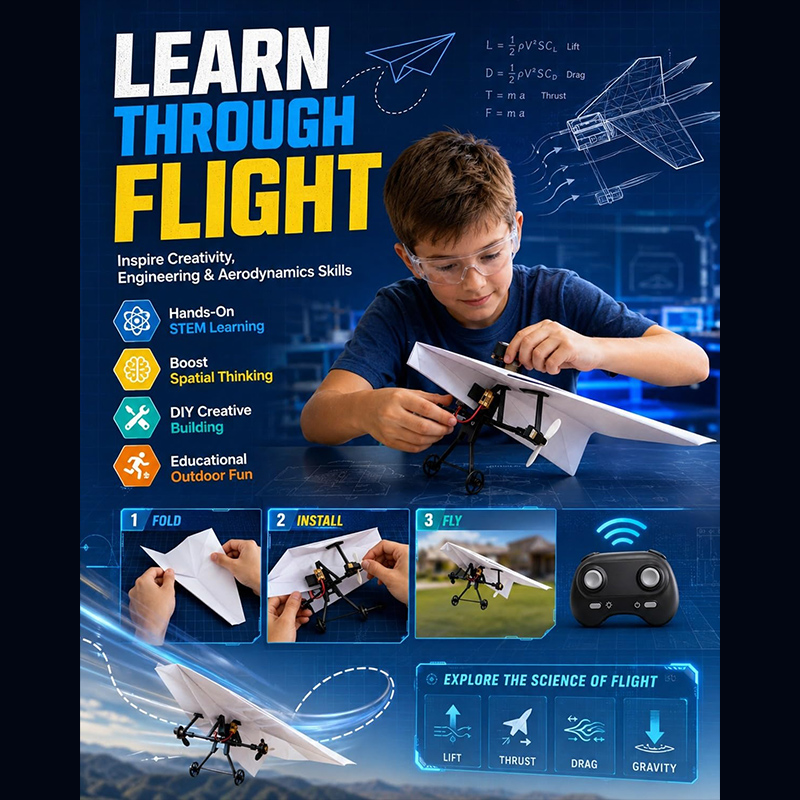 Kit Aereo RC in Carta con Giro - Microcontroller Kit recensione e prezzo